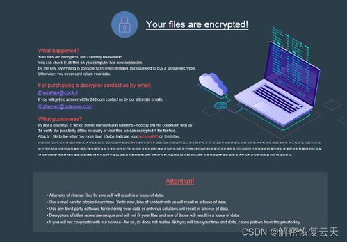 遭遇encrypted勒索病毒 认识威胁与应对策略